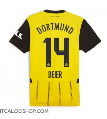 Borussia Dortmund Maximilian Beier #14 Prima Maglia 2024-25 Manica Corta